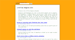 Desktop Screenshot of amillionpenguins.com